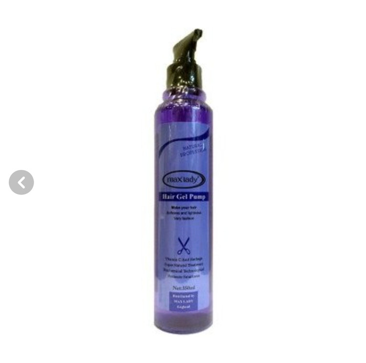 ژل مو چسبی پمپی مکس لیدی اصل 350 میلیلیتر