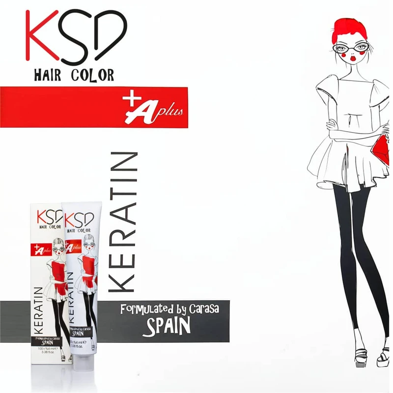 رنگ مو KSD سری طبیعی دوبل حجم ۱۰۰ میلی‌لیتر